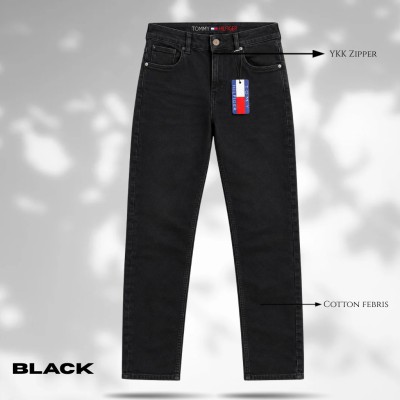Tommy Hilfiger Premium 100% Export Quality Jeans - 1009 Colur Black