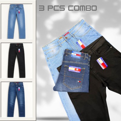 3 PCS COMBO-Tommy Hilfiger Premium 100% Export Quality Jeans - 1014